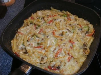 Gemüsenudeln überbacken - Rezept