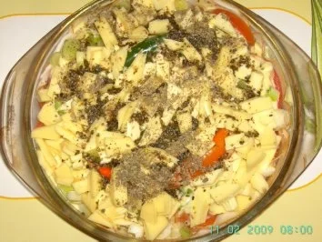 Rezept: "Fisch und Schinkenauflauf" Bild Nr. 2 "Fisch und Schinkenauflauf" - Rezept - Bild Nr. 2