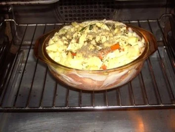 Rezept: "Fisch und Schinkenauflauf" Bild Nr. 4 "Fisch und Schinkenauflauf" - Rezept - Bild Nr. 4