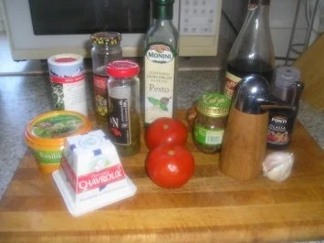 Paradeisersalat mit gratiniertem Ziegenkäse - Rezept - Bild Nr. 2