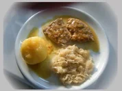 Schmorschnitzel in Weißwein - Rezept