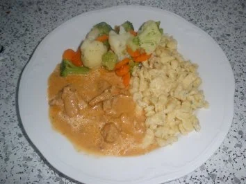 Fleischgerichte - Paprikageschnetzeltes - Rezept - Bild Nr. 3