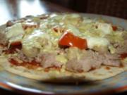 Tortilla Pizza Tonno-Funghi - Rezept
