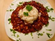 BBQ Fleischtopf mit Reis - Rezept