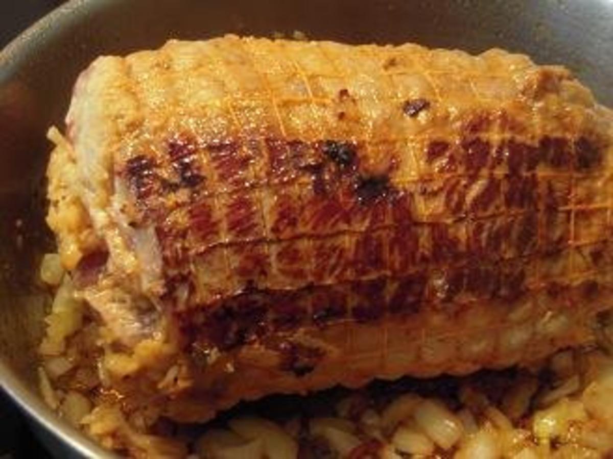 Spießbraten mit Mischpilzen - Rezept mit Bild - kochbar.de