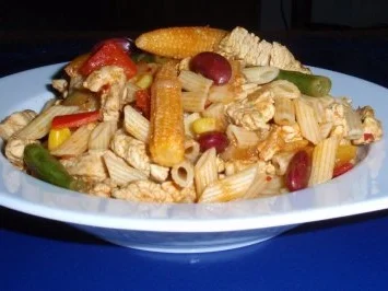 Rezept: Mexikanische Nudel-Fleisch-Pfanne Mexikanische Nudel-Fleisch-Pfanne - Rezept