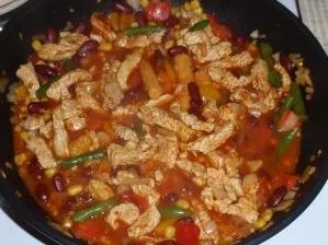 Rezept: Mexikanische Nudel-Fleisch-Pfanne Bild Nr. 6 Mexikanische Nudel-Fleisch-Pfanne - Rezept - Bild Nr. 6