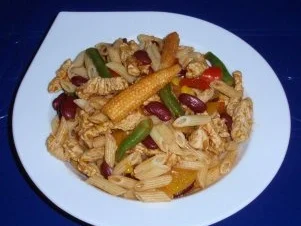 Rezept: Mexikanische Nudel-Fleisch-Pfanne Bild Nr. 10 Mexikanische Nudel-Fleisch-Pfanne - Rezept - Bild Nr. 10