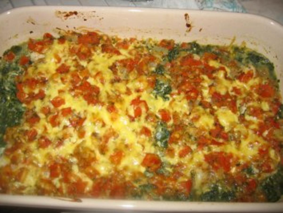 Seelachs auf Spinatbett mit Tomatendecke - Rezept - Bild Nr. 7