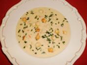 Sahnige Weißweinsuppe - Rezept