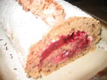 Rezept: Backwaren: Kirsch - Schokorolle Backwaren: Kirsch - Schokorolle - Rezept