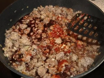 Nudelauflauf mit Hackfleisch und Auberginen - Rezept - Bild Nr. 6