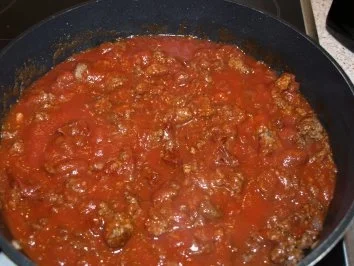 Nudelauflauf mit Hackfleisch und Auberginen - Rezept - Bild Nr. 7