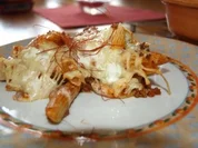 Nudelauflauf mit Hackfleisch und Auberginen - Rezept