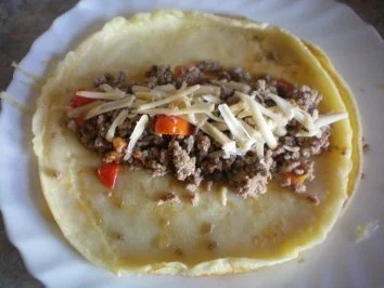 Überbackene Pfannkuchen mit Hackfleisch - Rezept - Bild Nr. 5