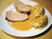 Fränkischer Schweinebraten mit Serviettenkloß - Rezept