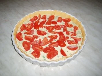 Rezept: Quiche mit Ziegenkäse und Tomaten Bild Nr. 3 Quiche mit Ziegenkäse und Tomaten - Rezept - Bild Nr. 3