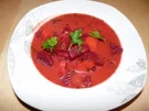 Rote Beete Suppe mit Kartoffeln - Rezept