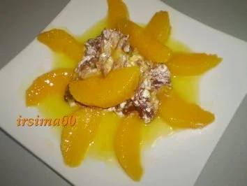 Nougat - Marzipancreme mit Früchten - Rezept