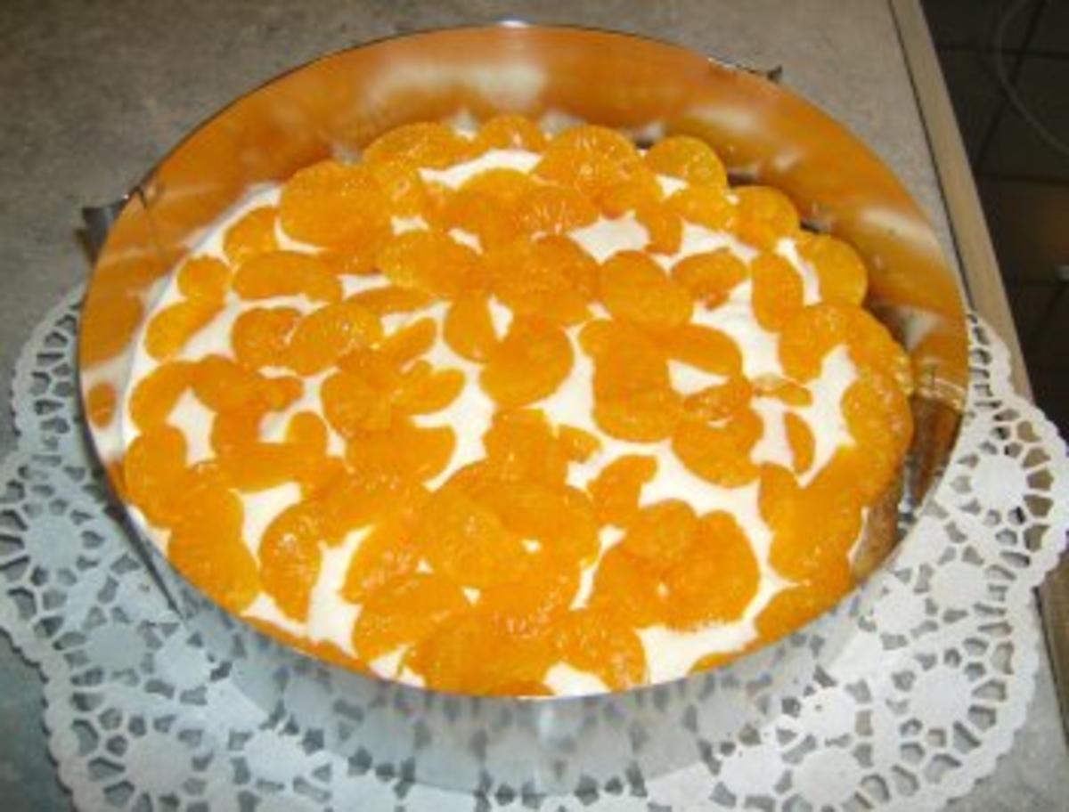 Mandarinen Quark Sahne Torte - Rezept - Bild Nr. 6