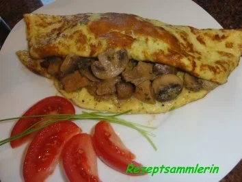 Rezept: Eier: OMELETT mit PILZFÜLLE Eier: OMELETT mit PILZFÜLLE - Rezept