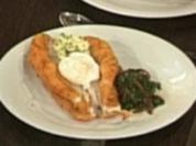 Seezunge Colbert mit rotem Mangold und pochiertem Ei - Rezept