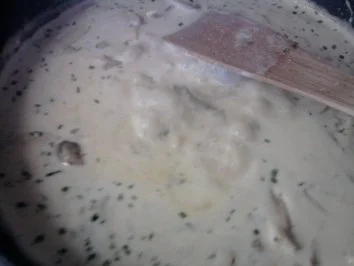 Putengeschnetzeltes mit Kräuterfrischkäse - Rezept - Bild Nr. 6