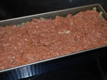 Rezept: Geschichteter Hackbraten mit Weißkohl Bild Nr. 3 Geschichteter Hackbraten mit Weißkohl - Rezept - Bild Nr. 3