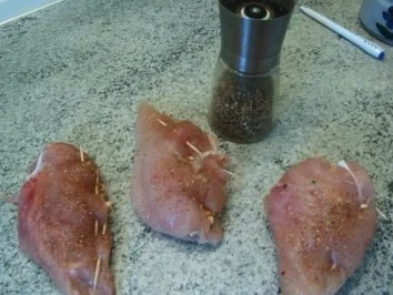 Rezept: Hähnchenbrust gefüllt Bild Nr. 4 Hähnchenbrust gefüllt - Rezept - Bild Nr. 4