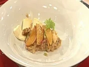 Apfelrisotto mit Walnüssen und französischem Rohmilchkäse - Rezept