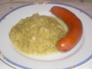 Eingebrannter Kohl mit scharfer Burenwurst - Rezept