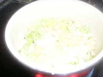 Eingebrannter Kohl mit scharfer Burenwurst - Rezept - Bild Nr. 3