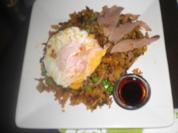 Gebackener Reis mit Ente - Rezept