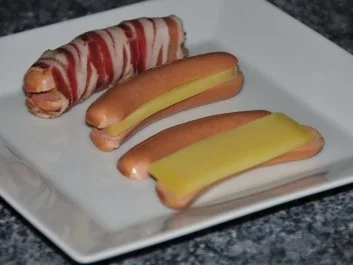 Rezept: Berner Würstchen mit Fächerkartoffeln Bild Nr. 2 Berner Würstchen mit Fächerkartoffeln - Rezept - Bild Nr. 2