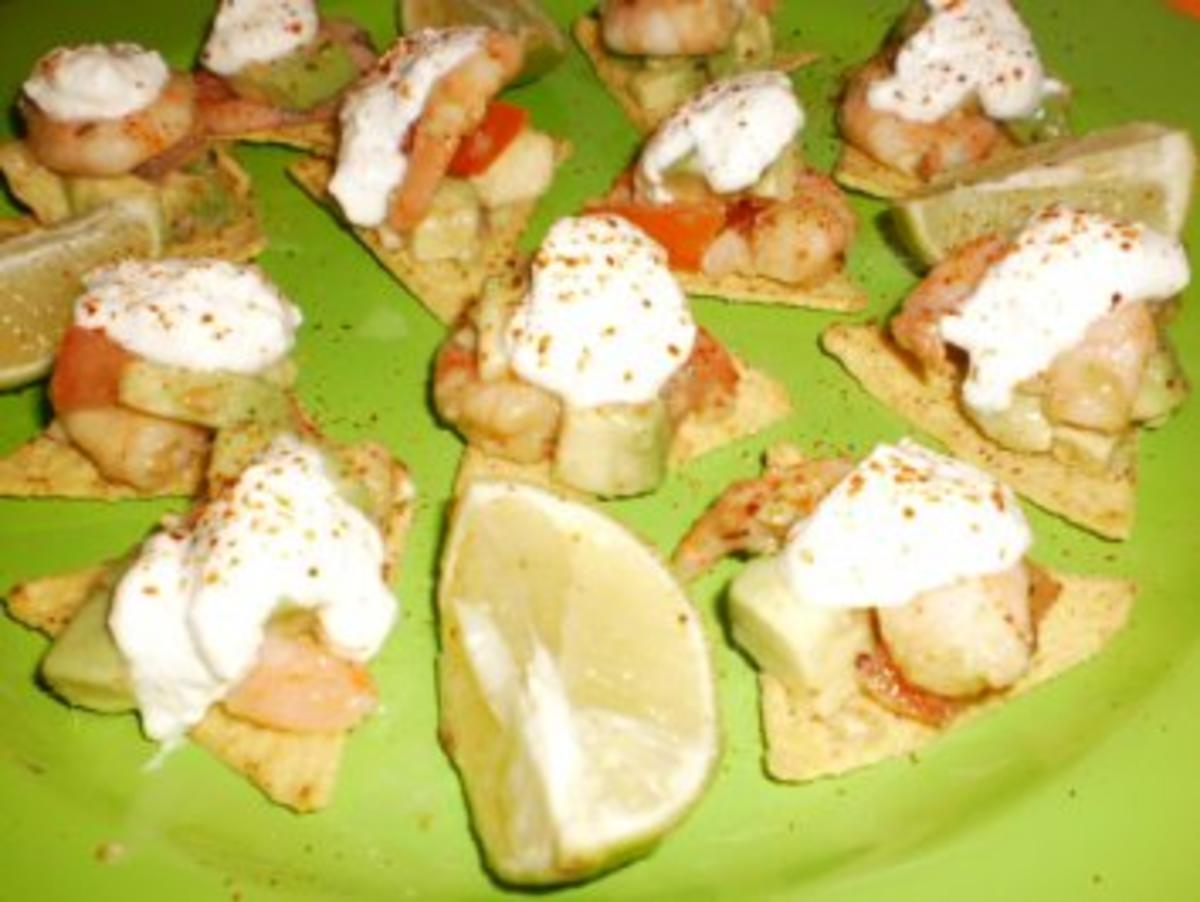 Pikante Garnelen mit Avocado - Rezept