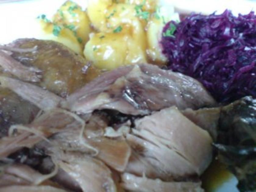 Entenbraten mit Ente - eigene Zucht und Suppengemüse - Rezept mit Bild ...