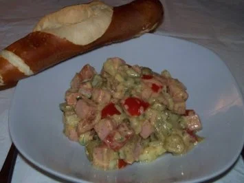 Leberkäs-Salat - Rezept