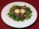 Gebackener Ziegenkäse auf Rucola (Pino Severino) - Rezept