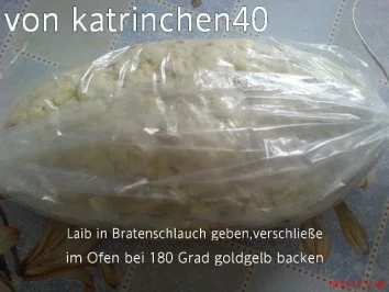 Apfel - Zwiebelbrot gebacken im Bratenschlauch - Rezept - Bild Nr. 7