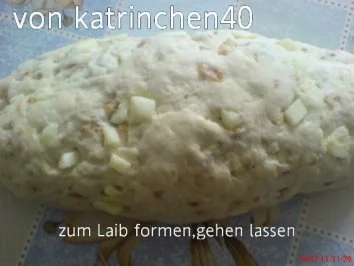 Apfel - Zwiebelbrot gebacken im Bratenschlauch - Rezept - Bild Nr. 6