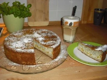 Mohn-Käsekuchen mit Apfelfülle - Rezept