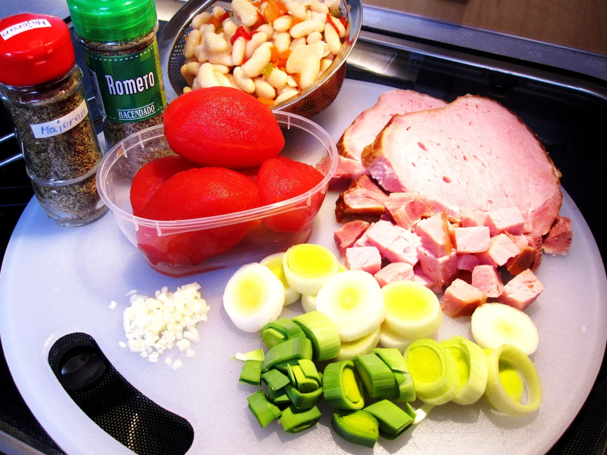 Weiße Bohnen mit Kasseler ... - Rezept - Bild Nr. 3825