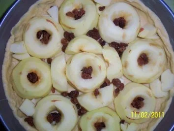 Rezept: Apfel-Rahm Kuchen Bild Nr. 2 Apfel-Rahm Kuchen - Rezept - Bild Nr. 2