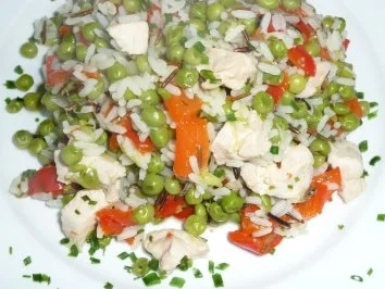 Rezept: Hühnchen - Gemüsepfanne kunterbunt Hühnchen - Gemüsepfanne kunterbunt - Rezept