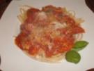 Spaghetti  mit Tomaten - Basilikum - Sosse - Rezept