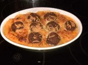 Gratinierte Hack-Bällchen - Rezept