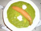 Erbsencreme-Suppe mit Bockwurst - Rezept