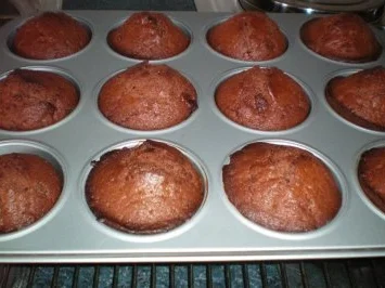 Rezept: Schokomuffins Bild Nr. 2 Schokomuffins - Rezept - Bild Nr. 2