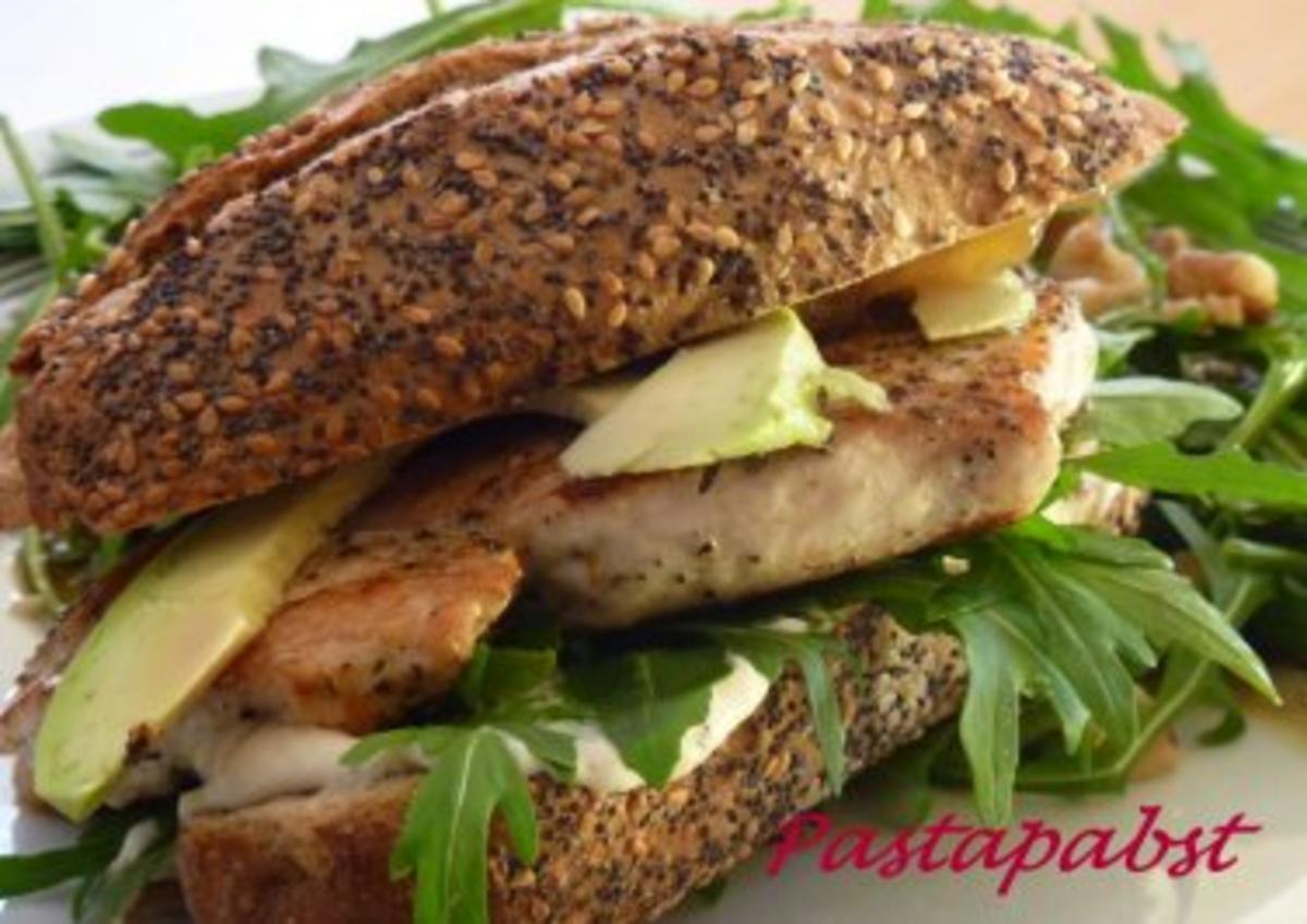 Bilder für Putenburger mit Rucola - Rezept