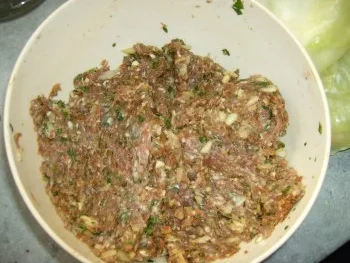 Bayrische Krautwickerl oder auch Kohlroulade - Rezept - Bild Nr. 4